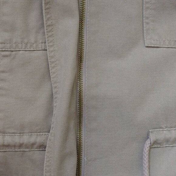 EEUC JACK. FAUX FUR REMOVABLE COLLAR ZIP FRONT DRAWSTRING WAIST JACKET LARGE - Picture 6 of 11